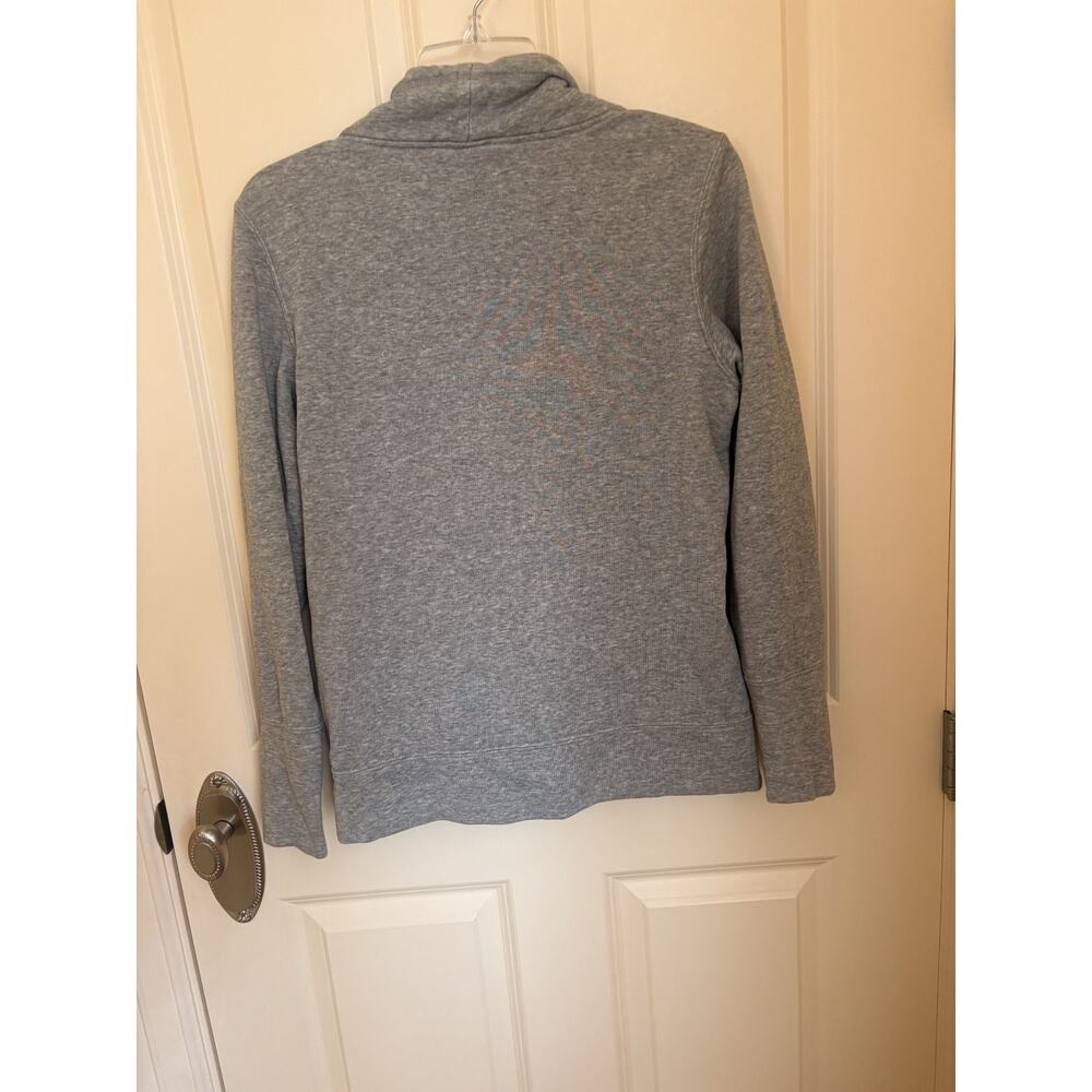 Puma Sweatshirt Pullover Cowl Neck with Pockets Long Sleeve Women’s Size M Gray - Picture 4 of 4